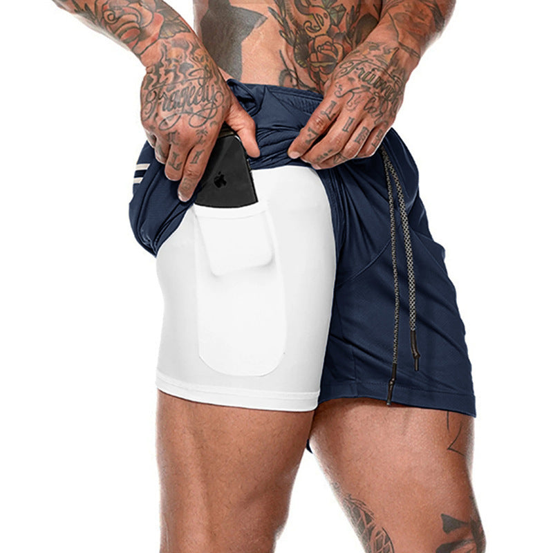 Running Tech Shorts-Navy Blue