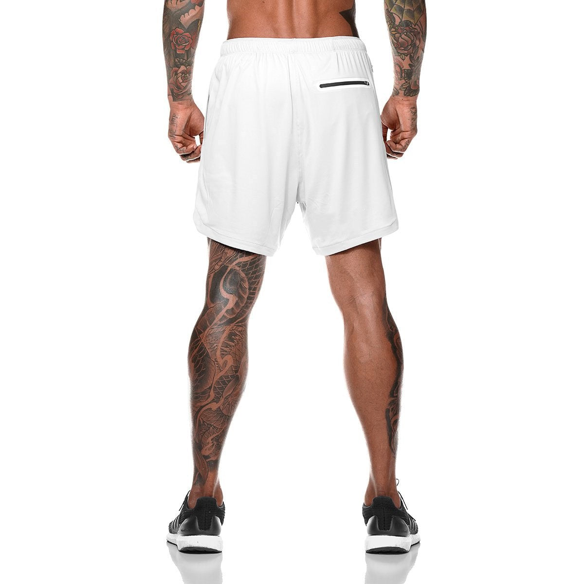 Running Tech Shorts-White