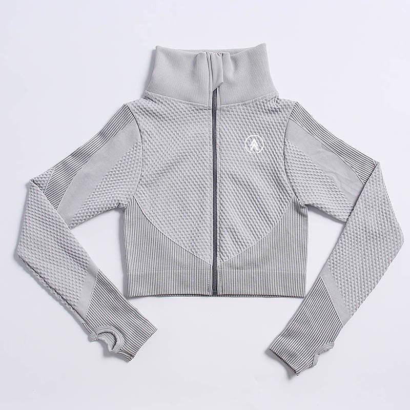 Gray Snatched Jacket