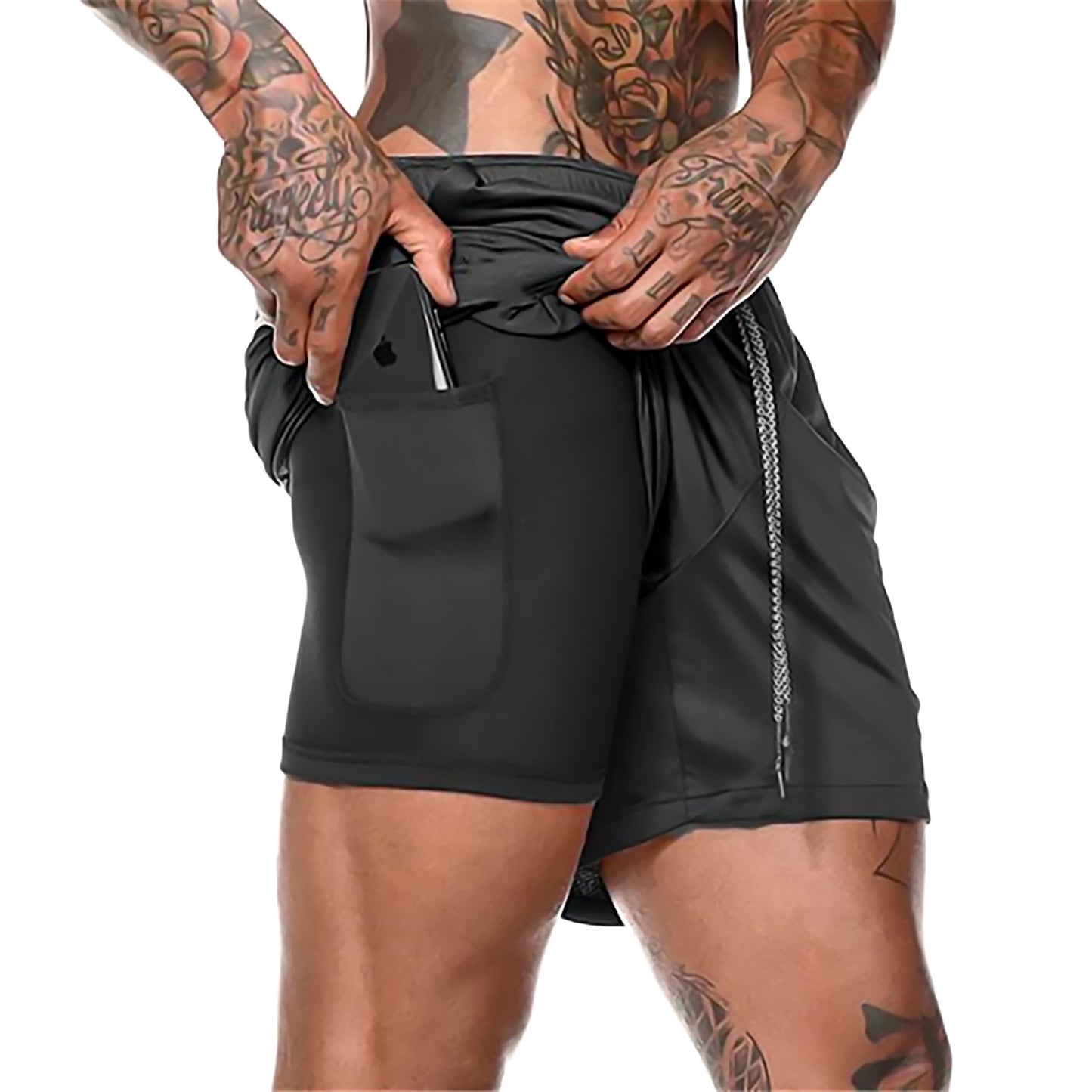 Running Tech Shorts- Black