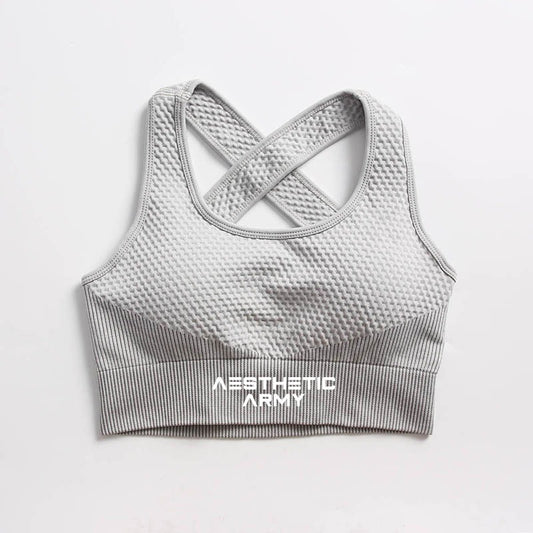 Gray Snatched Bra