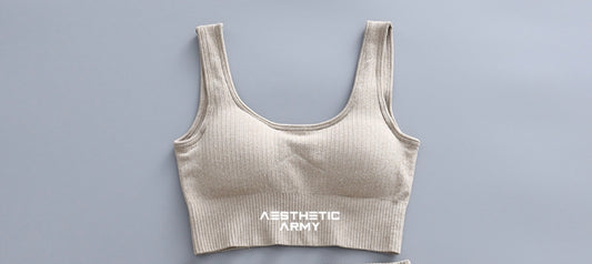 Light Brown Everyday Essential Sports Bra