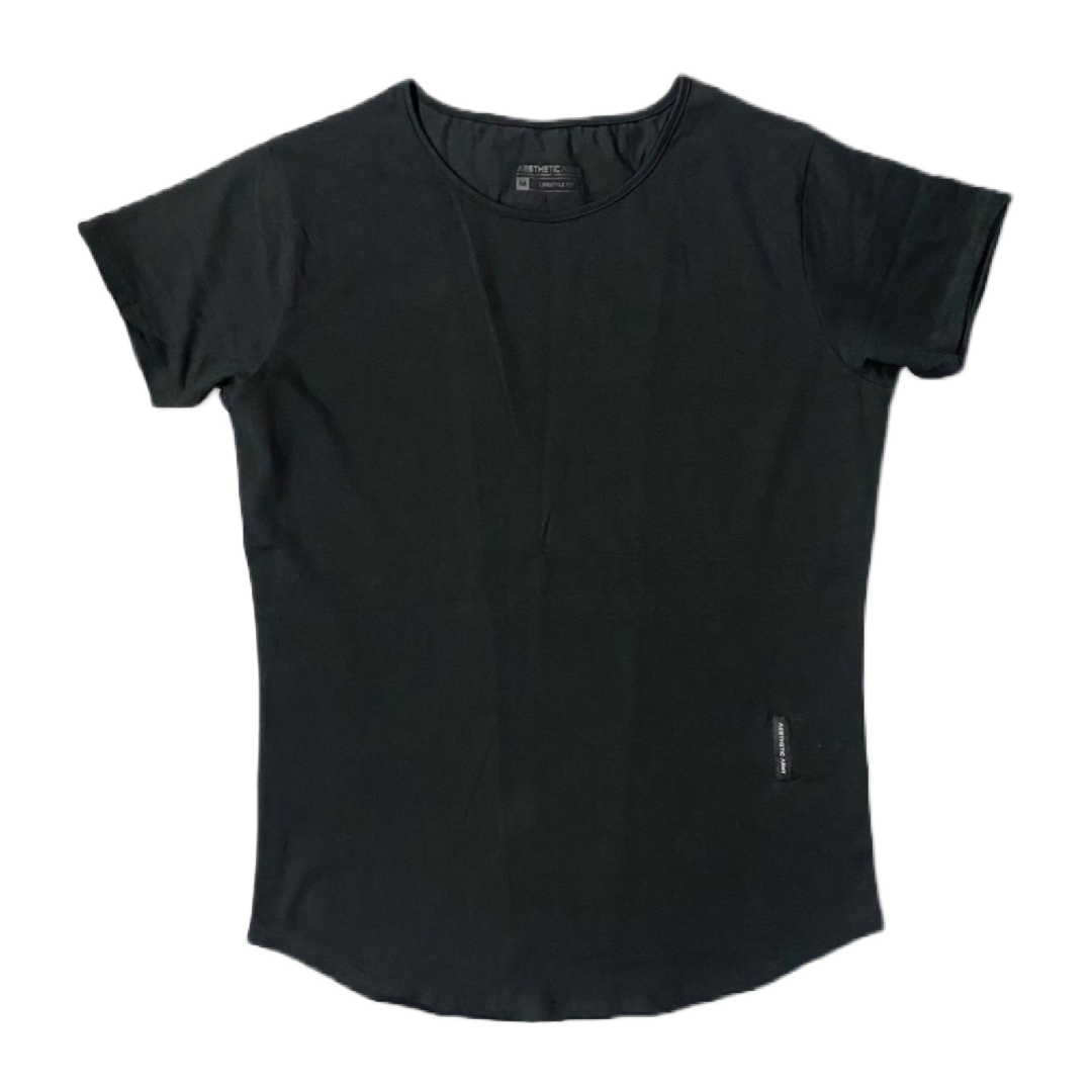 Black Performance Scoop Neck Tee