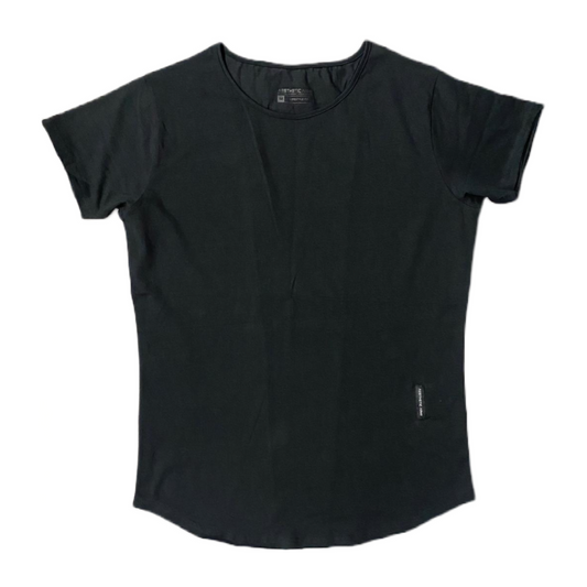 Black Performance Scoop Neck Tee
